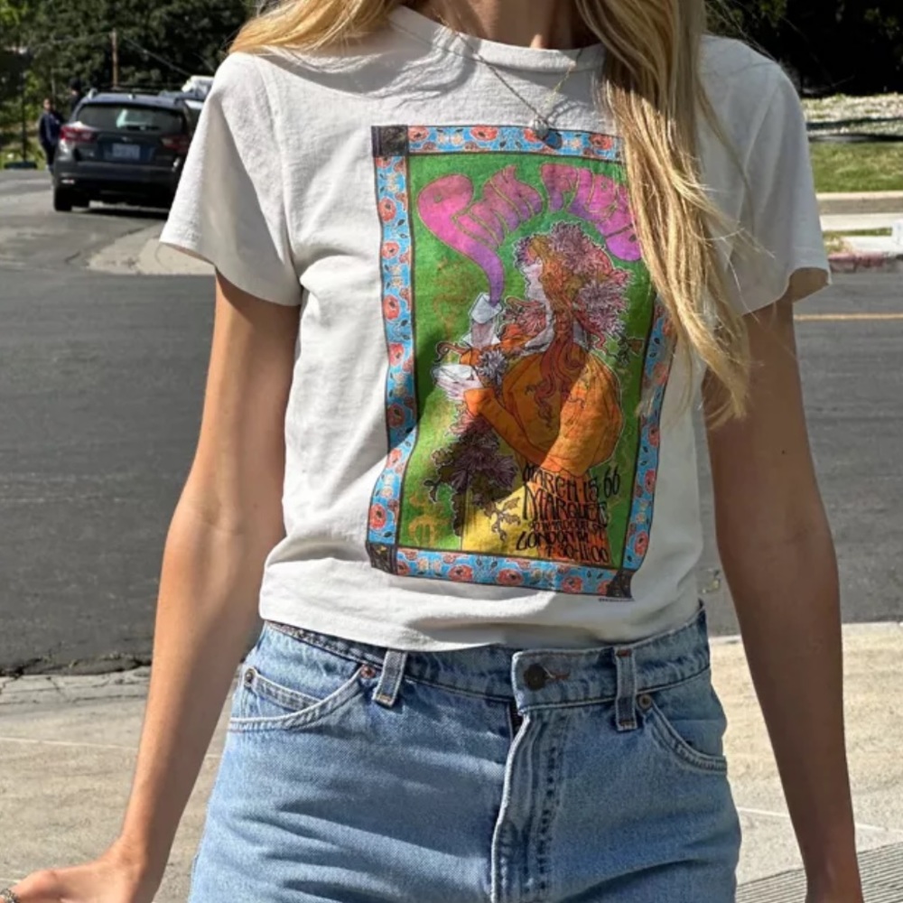 Urban outfitters Pink Floyd london tour baby tee